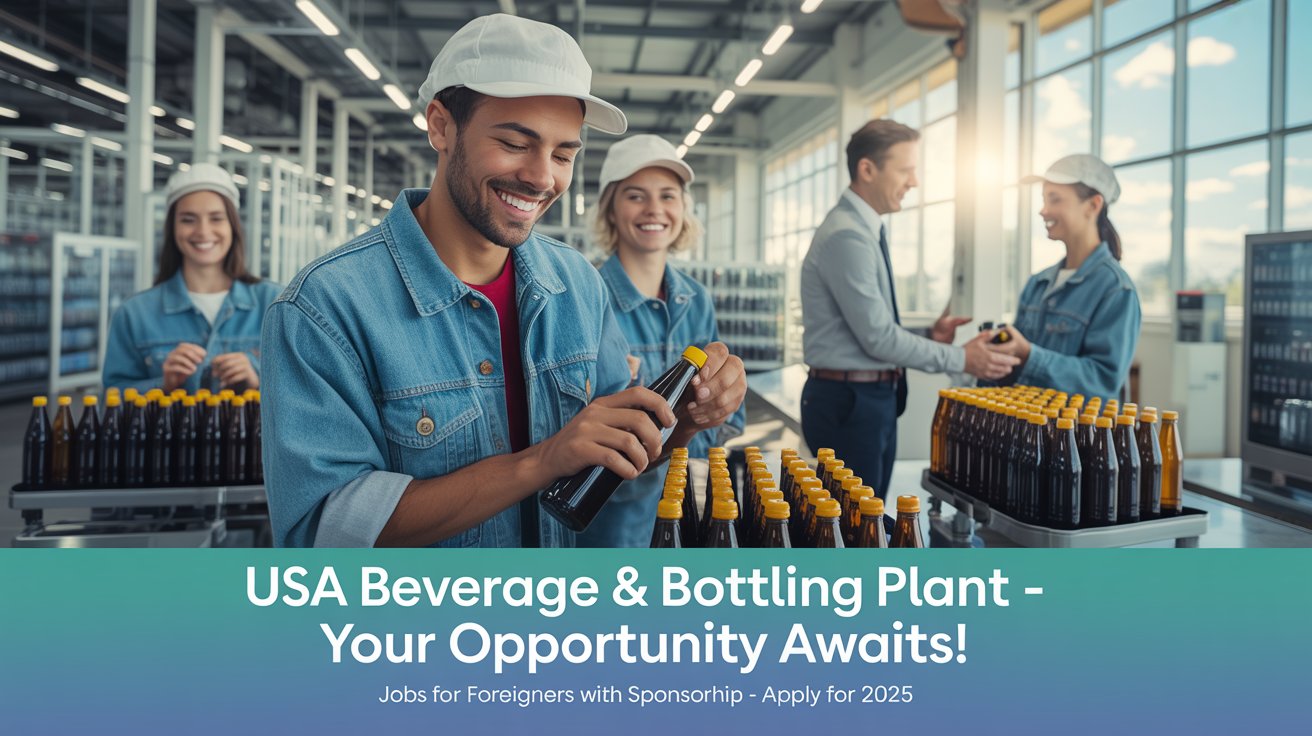 USA Beverage & Bottling Plant Jobs for Foreigners with Sponsorship – Apply for 2025